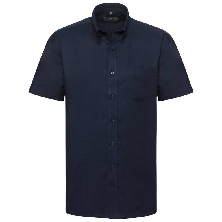 Short sleeve easycare Oxford shirt Bright Navy