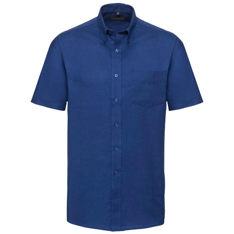 Short sleeve easycare Oxford shirt Bright Royal