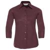 Women's ¾ sleeve easycare fitted shirt Port