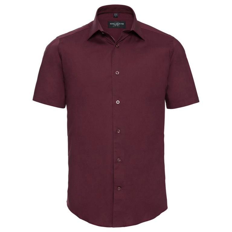 Short sleeve easycare fitted shirt Port