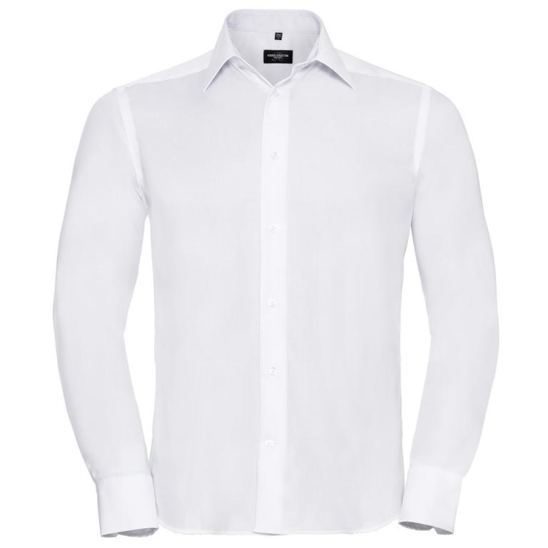 Long sleeve tailored ultimate non-iron shirt White