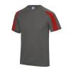 Contrast cool T Charcoal/Fire Red