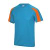 Contrast cool T Sapphire Blue/Electric Orange