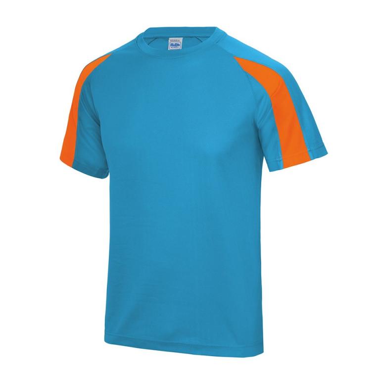 Contrast cool T Sapphire Blue/Electric Orange