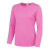 Women's long sleeve cool T Electric Pink