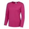 Women's long sleeve cool T Hot Pink