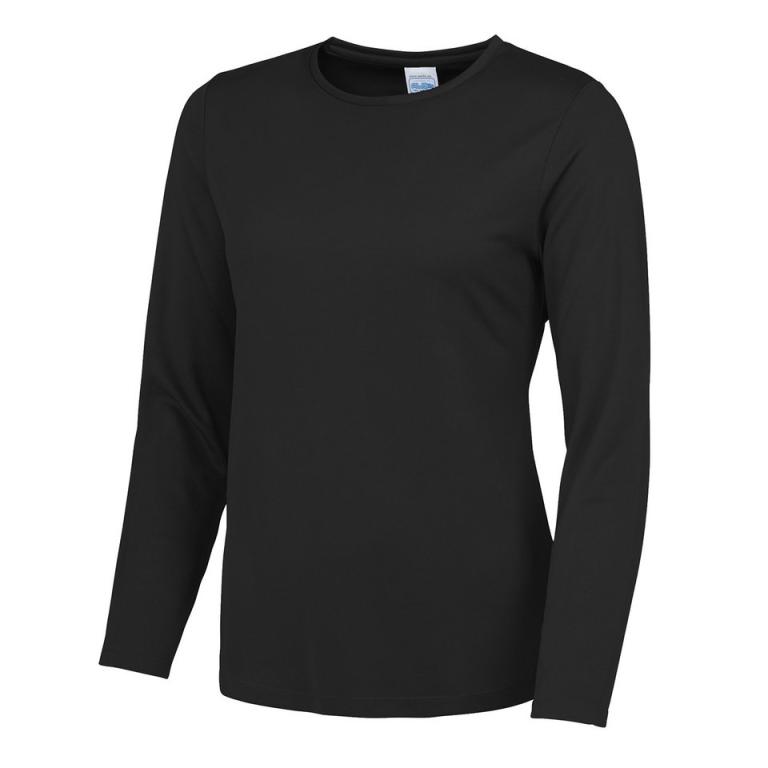 Women's long sleeve cool T Jet Black