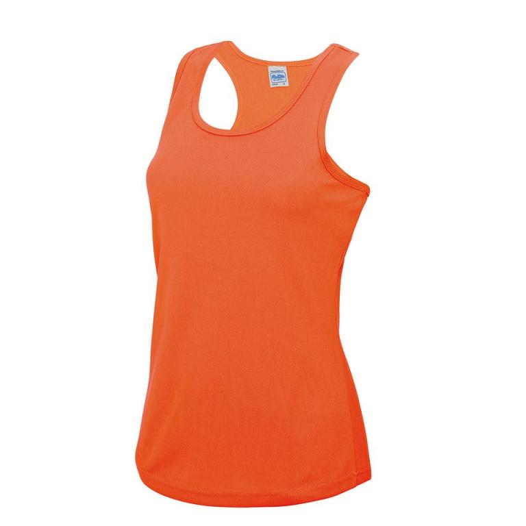 Women's cool vest Electric Orange