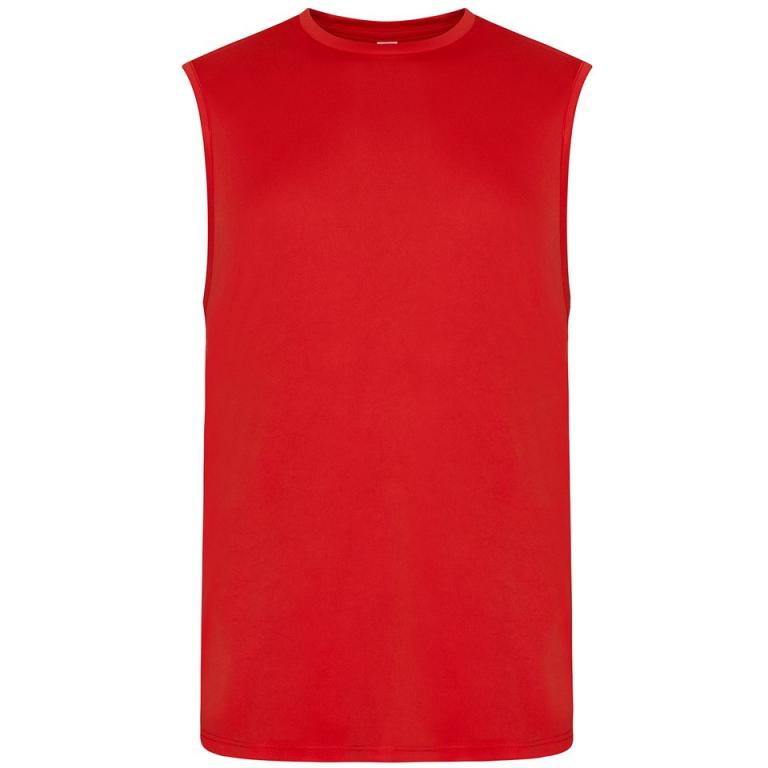 Cool smooth sports vest Fire Red