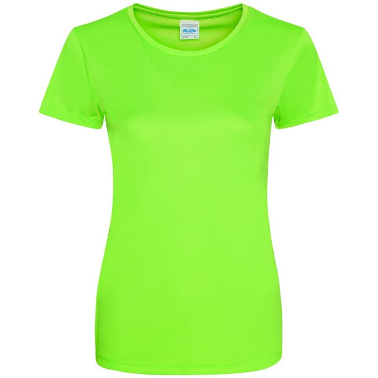 Women's cool smooth T Electric Green