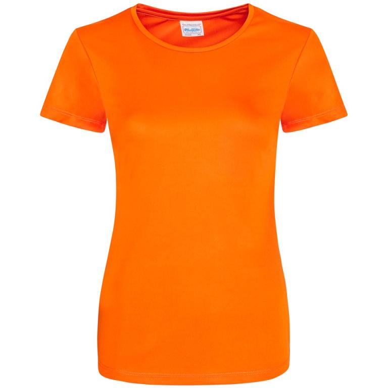 Women's cool smooth T Electric Orange