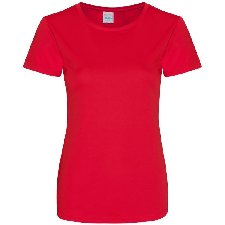 Women's cool smooth T Fire Red