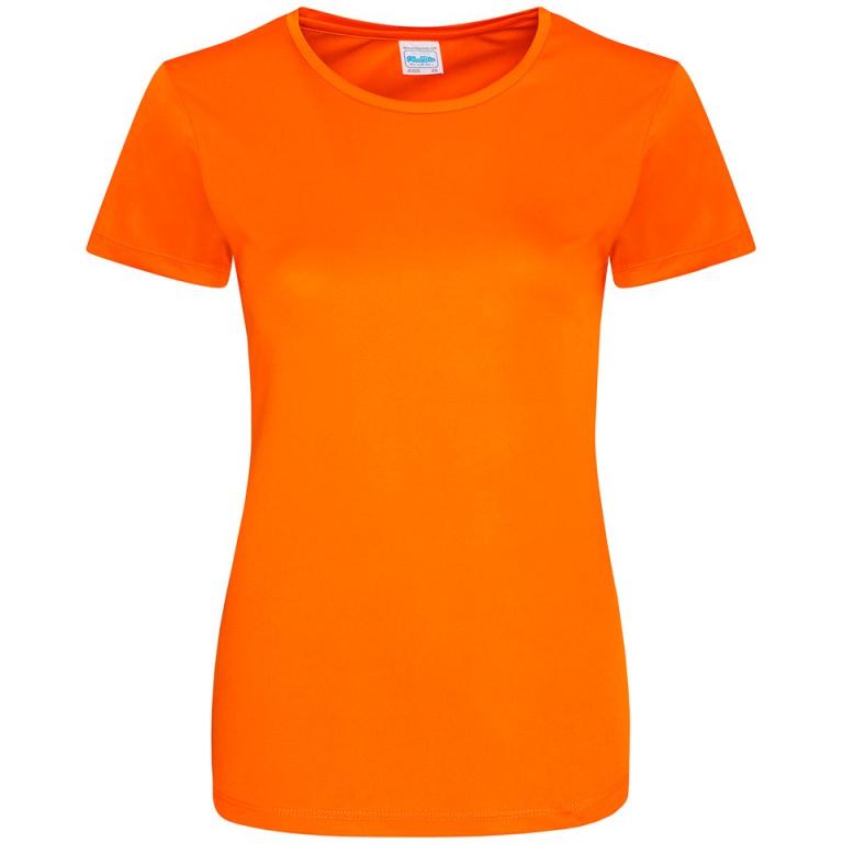 Women's cool smooth T Orange Crush