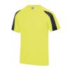 Kids contrast cool T Electric Yellow/Jet Black