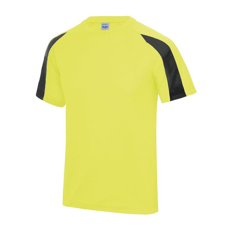 Kids contrast cool T Electric Yellow/Jet Black