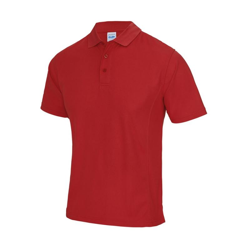 SuperCool performance polo Fire Red