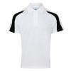 Contrast cool polo Arctic White/Jet Black