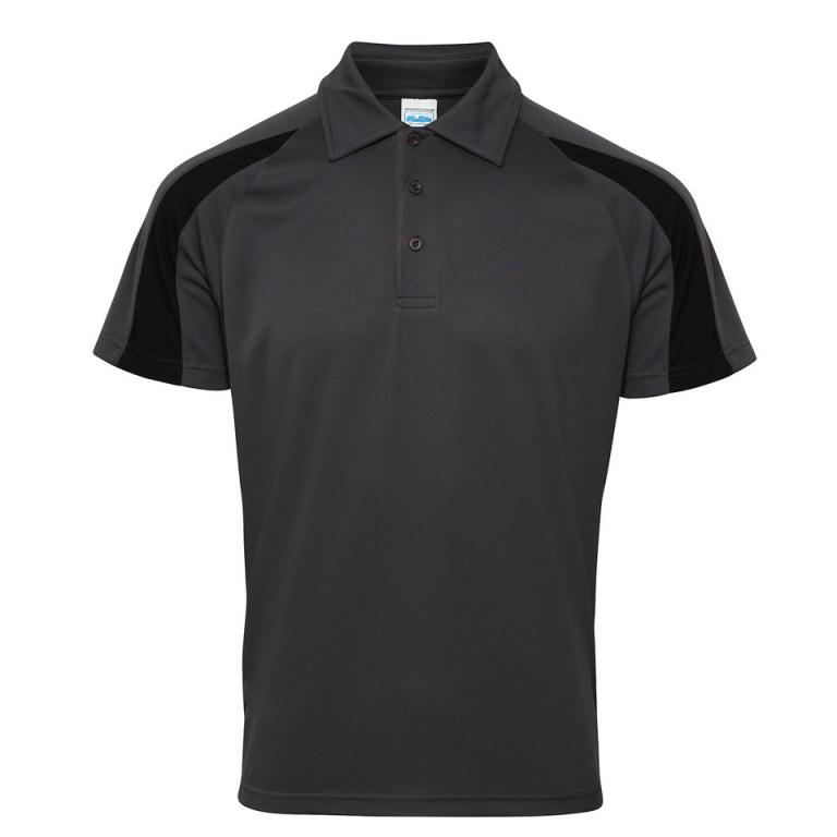 Contrast cool polo Charcoal/Jet Black