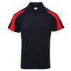 Contrast cool polo French Navy/Fire Red