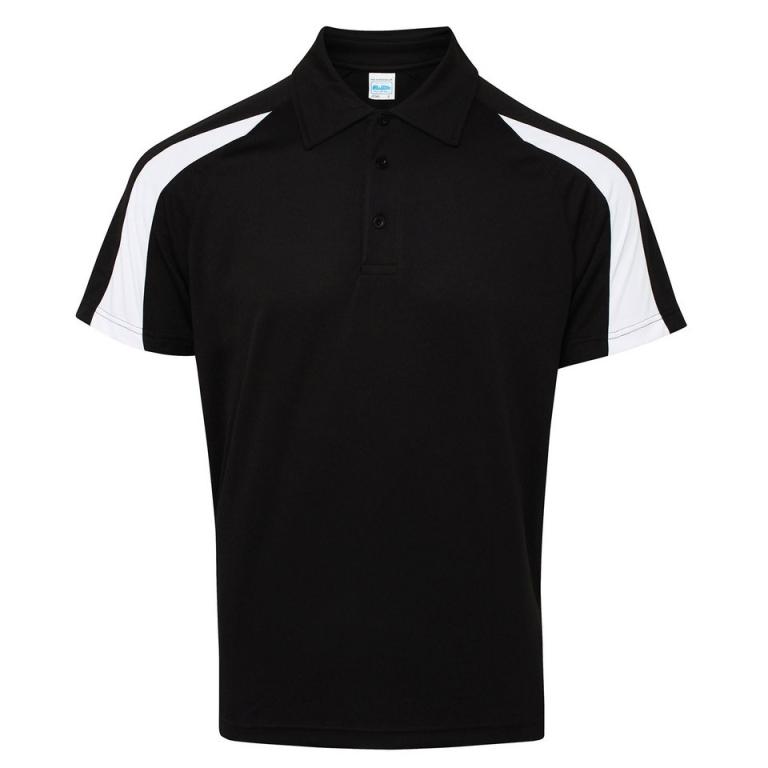 Contrast cool polo Jet Black/Arctic White