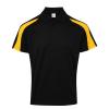 Contrast cool polo Jet Black/Gold