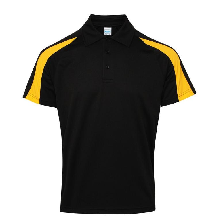 Contrast cool polo Jet Black/Gold