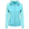 Women's cool contrast zoodie Ocean/Ocean Melange