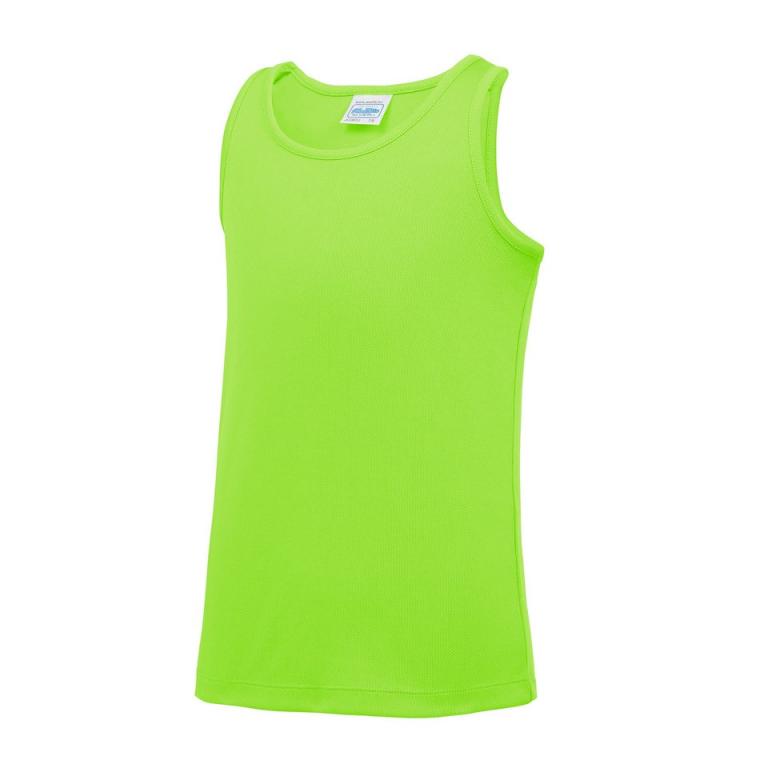 Kids cool vest Electric Green