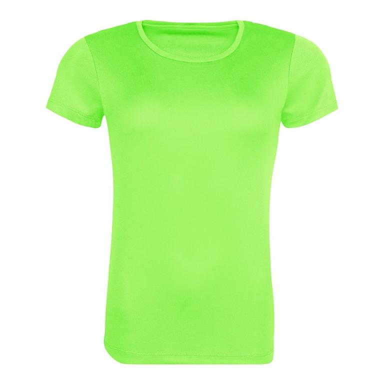 Women's recycled cool T Electric Green