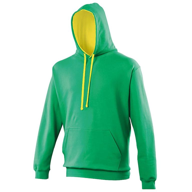 Varsity hoodie Kelly Green/Sun Yellow