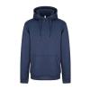 Sports polyester hoodie Blue Melange