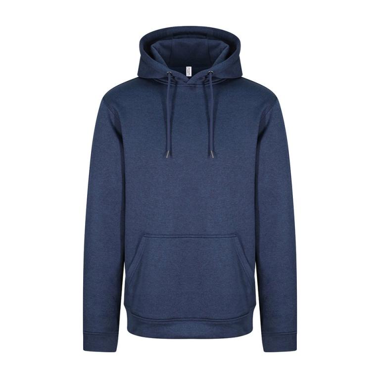 Sports polyester hoodie Blue Melange