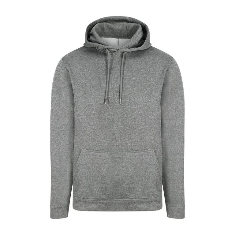 Sports polyester hoodie Grey Melange