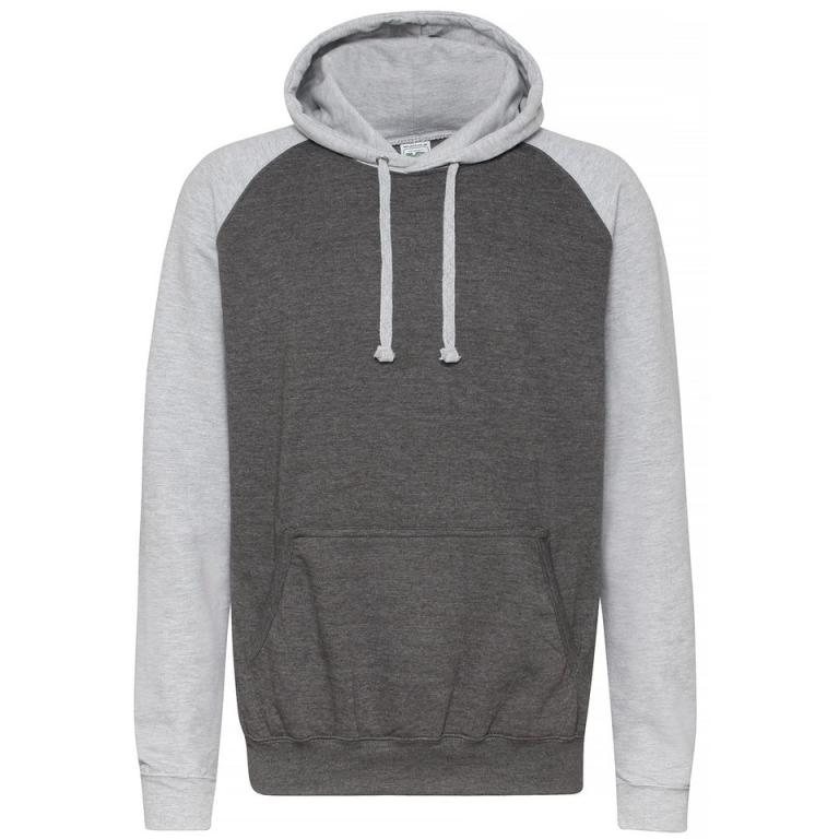 Baseball hoodie Charcoal/Heather Grey