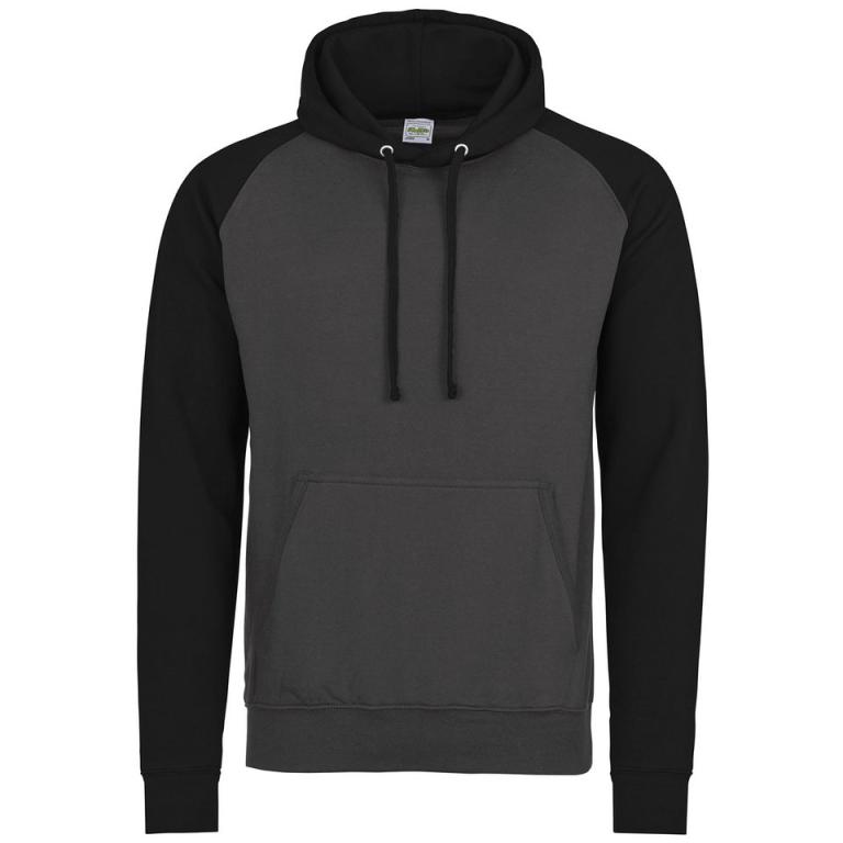 Baseball hoodie Charcoal/Jet Black