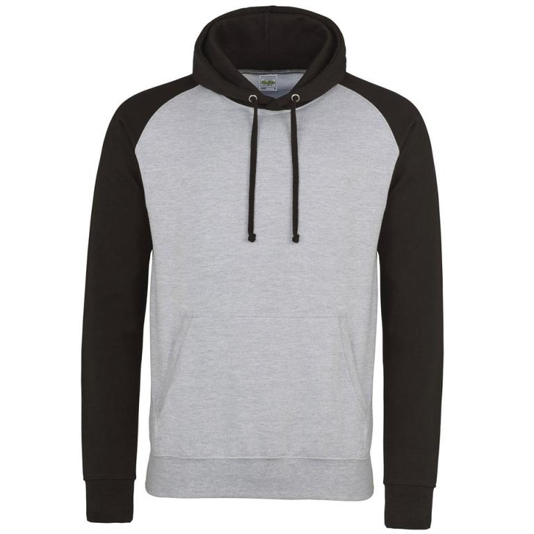 Baseball hoodie Heather Grey/Jet Black