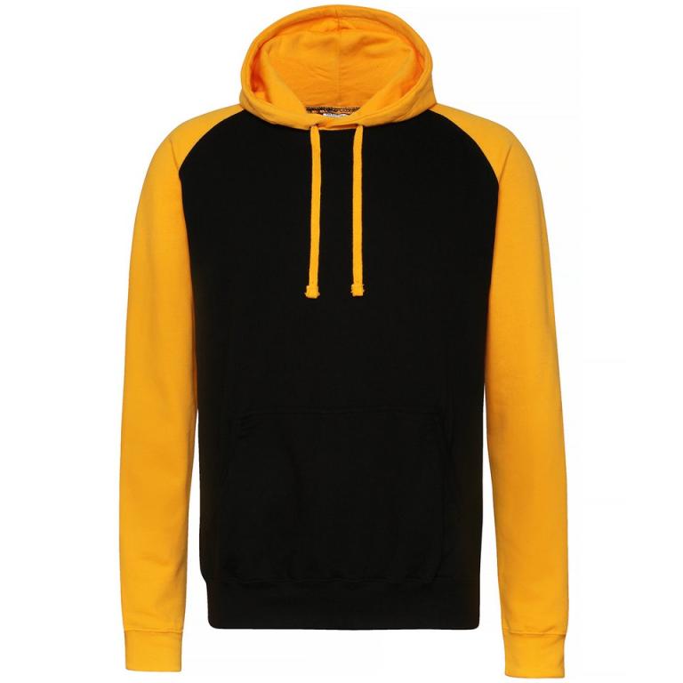 Baseball hoodie Jet Black/Gold