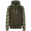 Baseball hoodie Solid Green/Green Camo