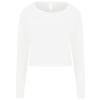 Women's cropped sweat Arctic White