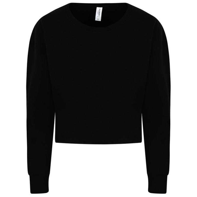 Women's cropped sweat Deep Black