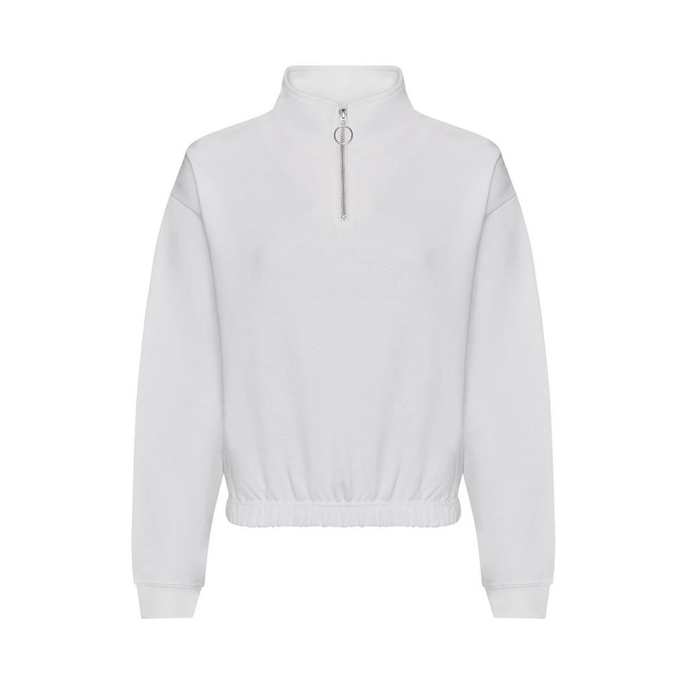 Women's cropped 1/4 zip sweat