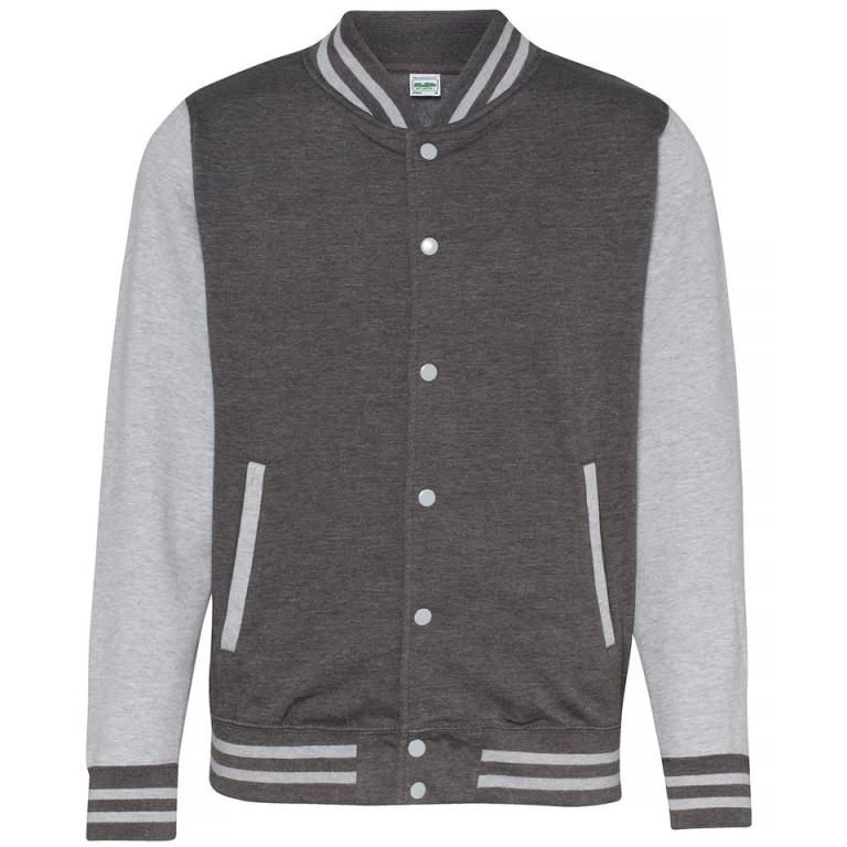 Varsity jacket Charcoal/Heather Grey