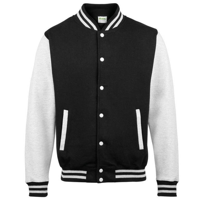 Varsity jacket Jet Black/Heather Grey