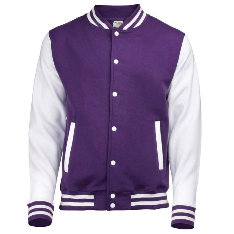 Varsity jacket Purple/White