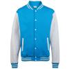 Varsity jacket Sapphire Blue/Heather Grey