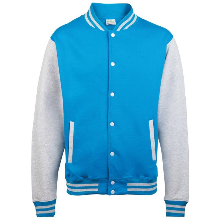 Varsity jacket Sapphire Blue/Heather Grey