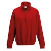 Sophomore ¼ zip sweatshirt Fire Red