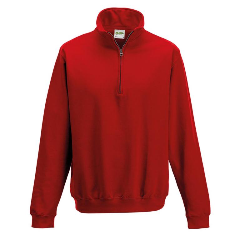 Sophomore ¼ zip sweatshirt Fire Red