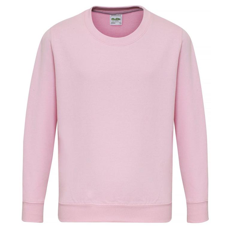 Kids AWDis sweatshirt Baby Pink