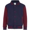 Kids varsity jacket Oxford Navy/Burgundy